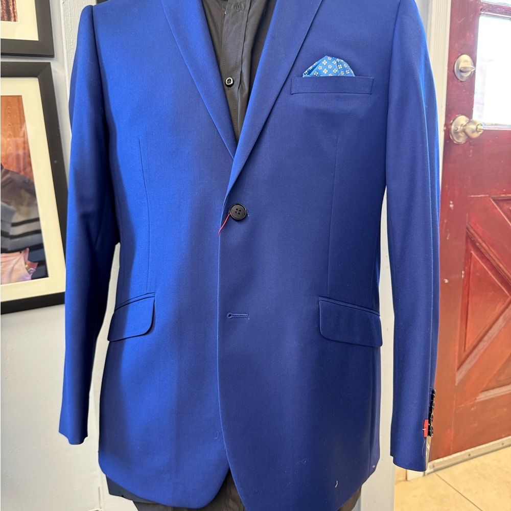 Elegant Royal Blue Men's Blazer